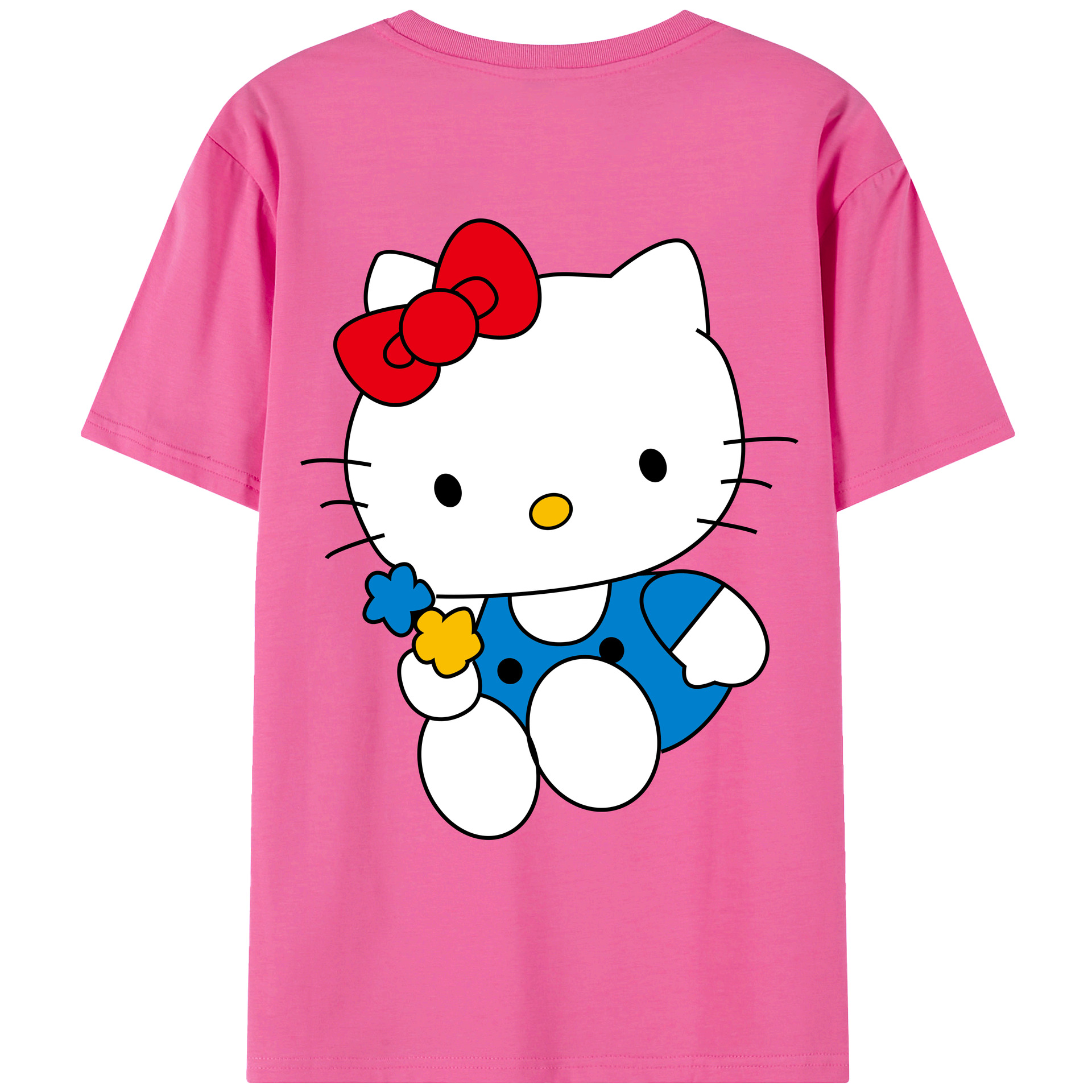 （画像用） Hello Kitty ハローキティ レディース半袖Tシャツ(バックプリント)